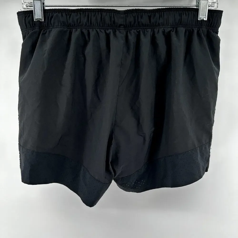 Nike Dri Fit Running Short Perforated Stretch Athletic Workout Black Medium